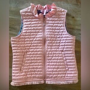 Lilly Pulitzer Girls Pink Vest Sz 12/14 XL